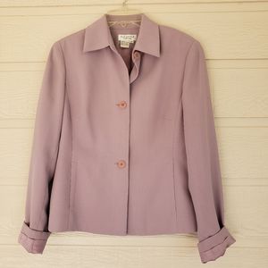 Vintage Blazer Jacket Due per Due collection Mauve lined Dressy Blazer j…